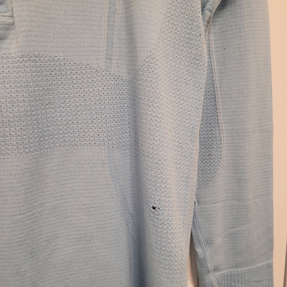 Lululemon Swiftly Tech Quarter-Zip Pullover - Light Blue, Size 6 - Picture 5 of 9